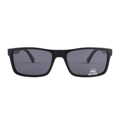Óculos de Sol Retangular Masculino HB CLIP ON SL HB M.0426 C243 60 BLACK POLARIZED GRAY
