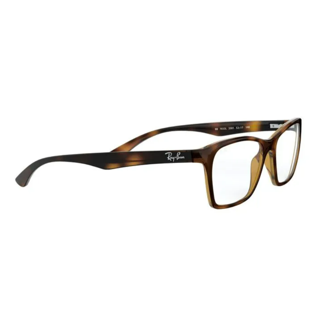 Óculos de Grau Quadrado Feminino Ray Ban 7033L 2301 54