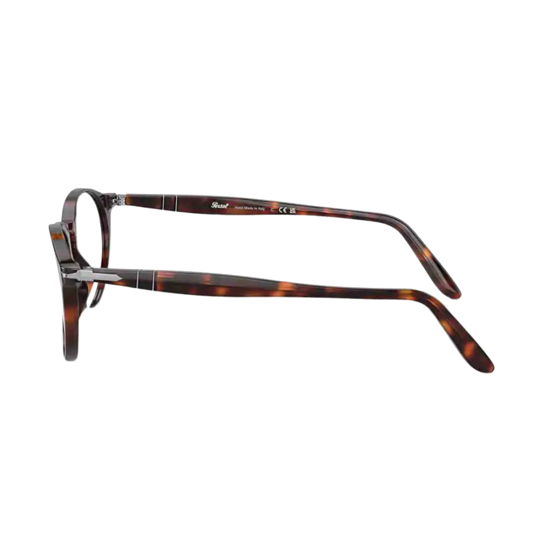 Óculos de Grau Redondo Masculino Persol RX PO 3092V 9015 50