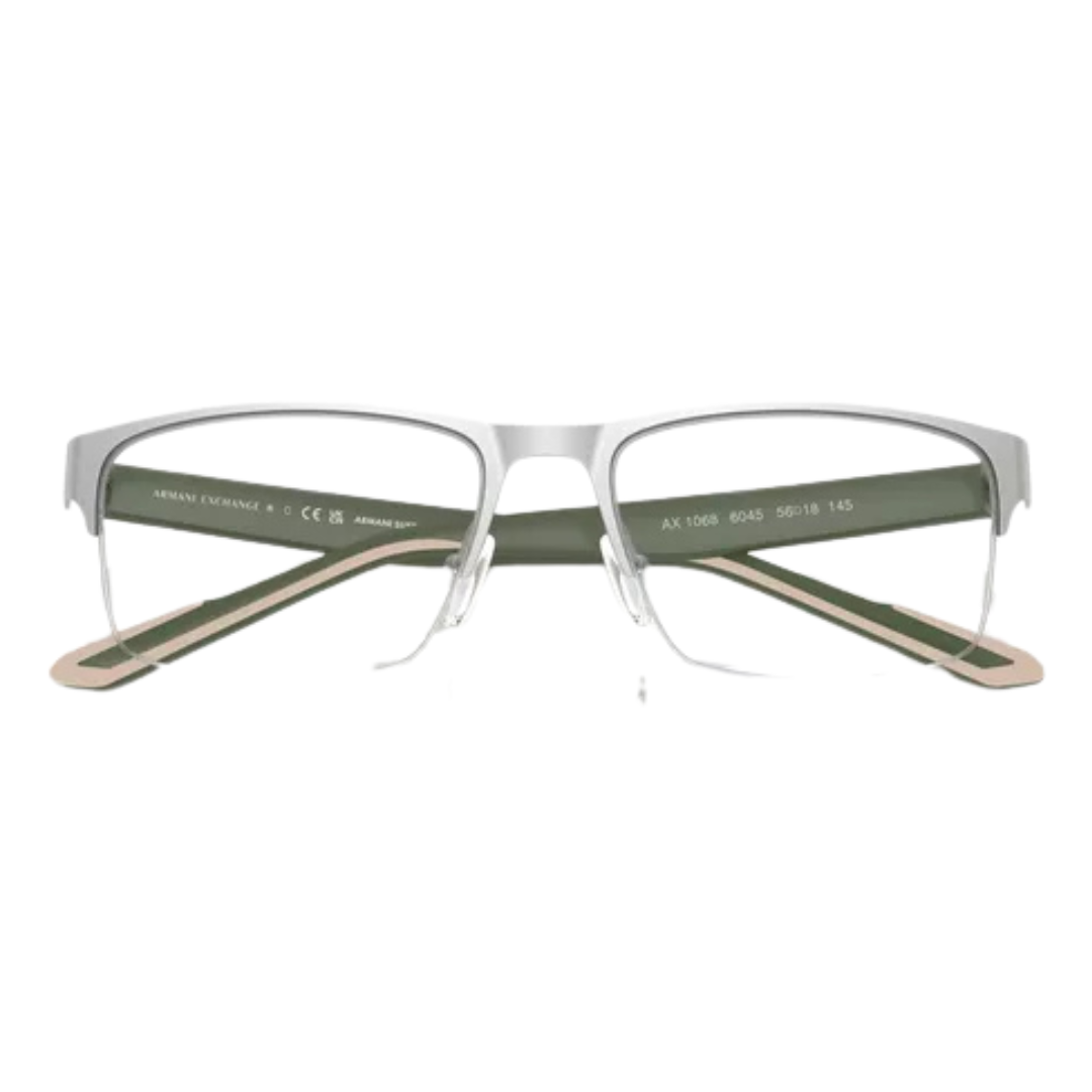 Óculos de Grau Retangular Masculino Armani Exchange RX AX 1068 6045 56