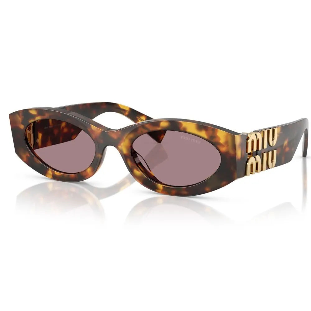 Óculos de Sol Redondo Feminino MIU MIU MU 11W 1AB-5SO 54