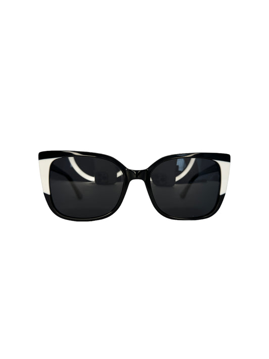 Óculos Feminino Acetato Preto Detalhe Branco SL SU SL1334 C6 54