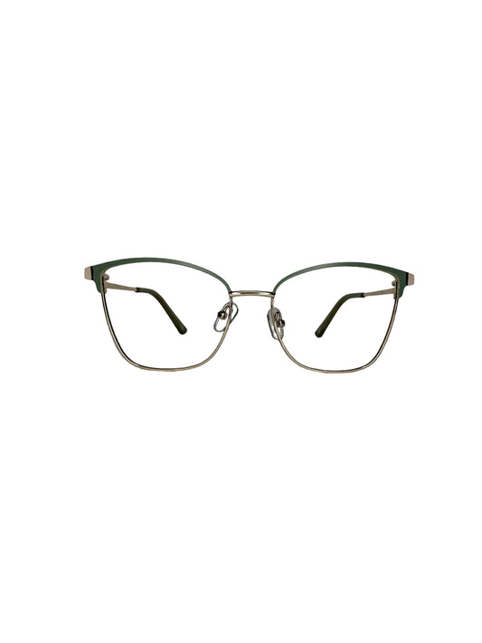 Óculos Feminino Metal Dourado Detalhe Verde RX SU BW3042 C6 51