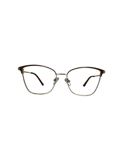 Óculos Feminino Metal Dourado Detalhe Marrom RX SU BW3042 C7 51