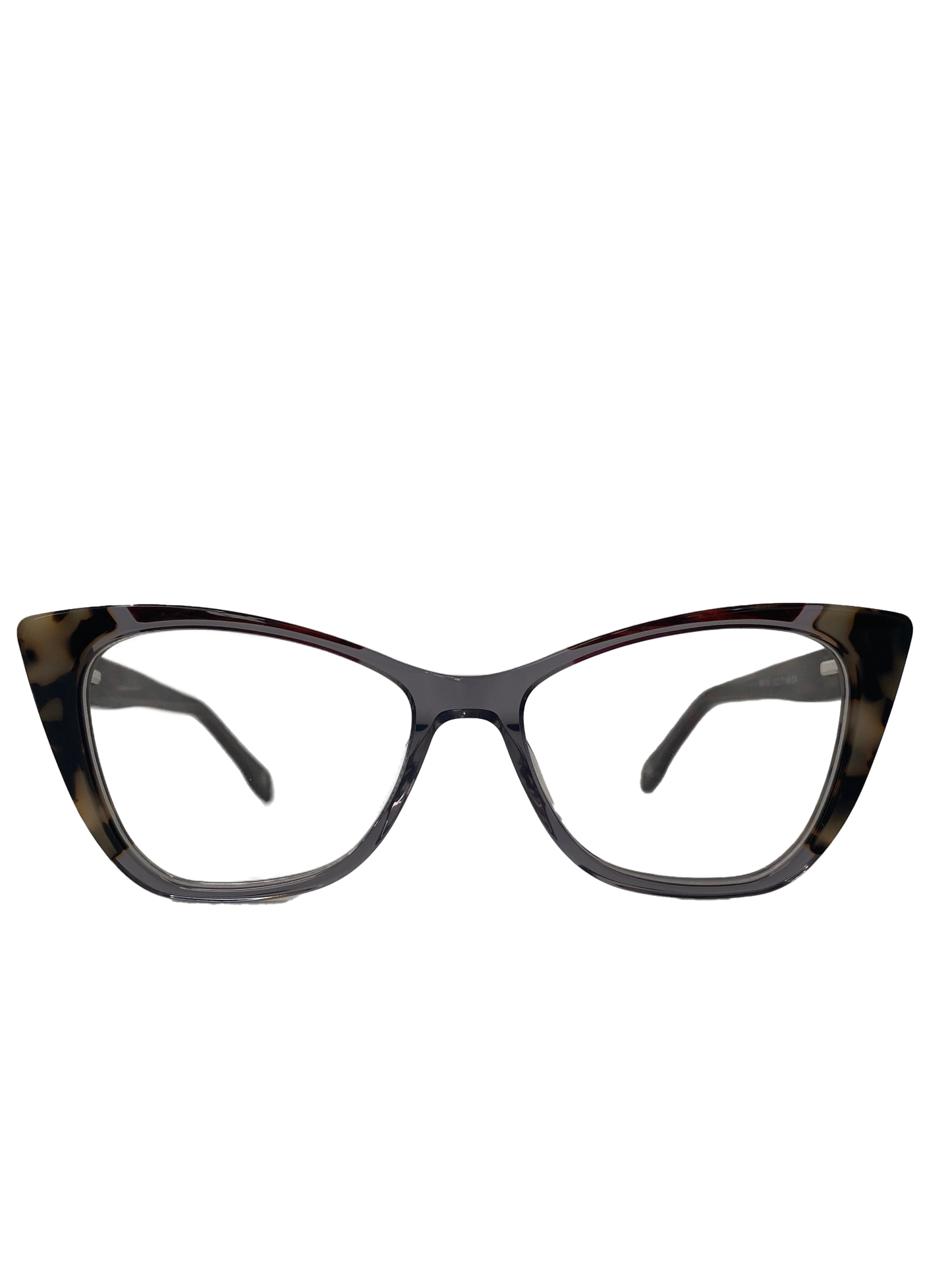 Óculos de Grau Gatinho Feminino Acetato Cristal Detalhes Mesclados RX SU BA1181 C4 53