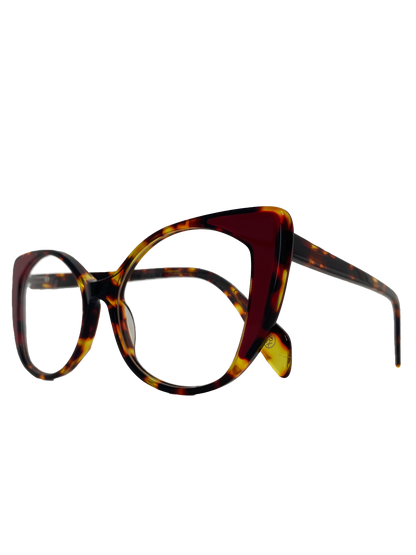 Óculos de Grau Gatinho Feminino Acetato Mesclado RX SU DLYY1003 C4 53