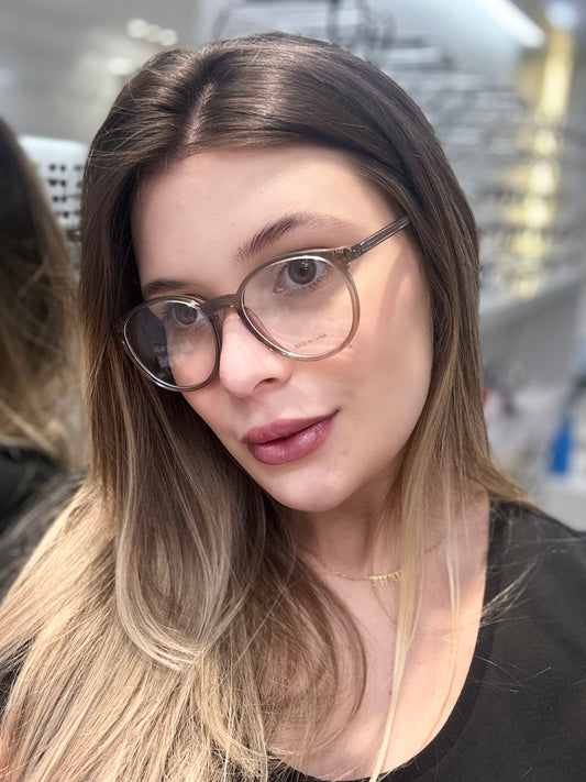 Óculos Unissex Acetato Transparente Cinza RX WD1117 C4 50