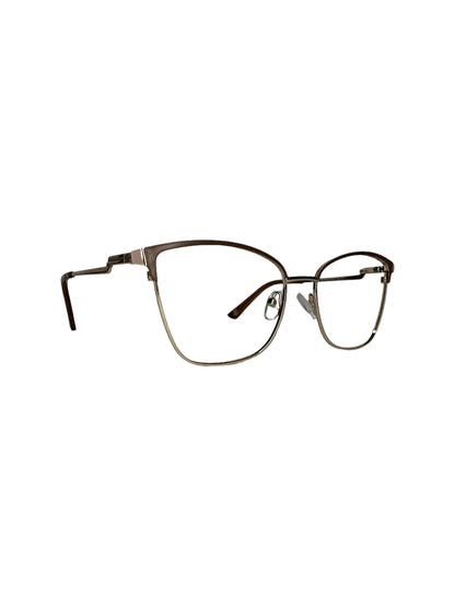 Óculos Feminino Metal Dourado Detalhe Marrom RX SU BW3042 C7 51
