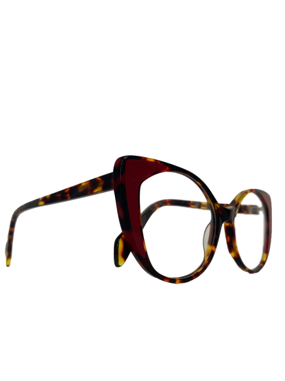Óculos de Grau Gatinho Feminino Acetato Mesclado RX SU DLYY1003 C4 53