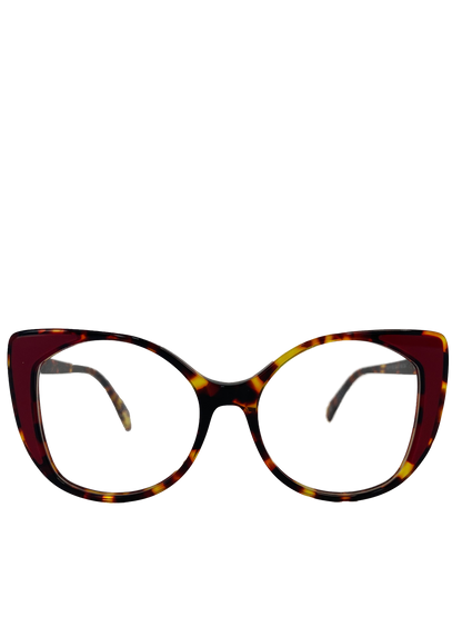 Óculos de Grau Gatinho Feminino Acetato Mesclado RX SU DLYY1003 C4 53