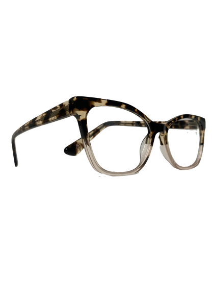 Óculos Feminino Acetato Mesclado Detalhe Transparente SUBR44063 C2 52