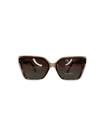 Óculos Feminino Acetato Marrom Detalhe Transparente SL SU OM98283 C5 54