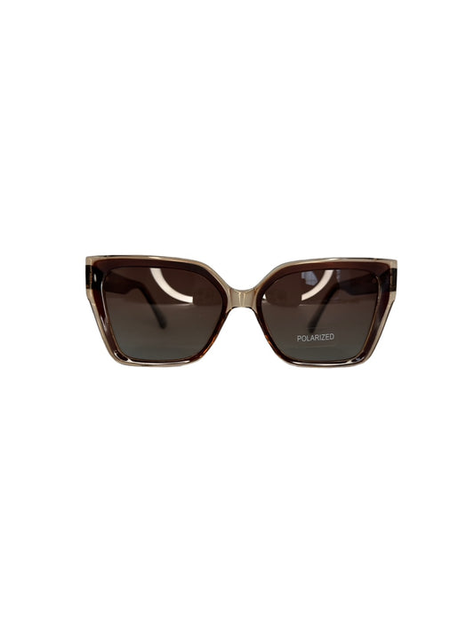 Óculos Feminino Acetato Marrom Detalhe Transparente SL SU OM98283 C5 54